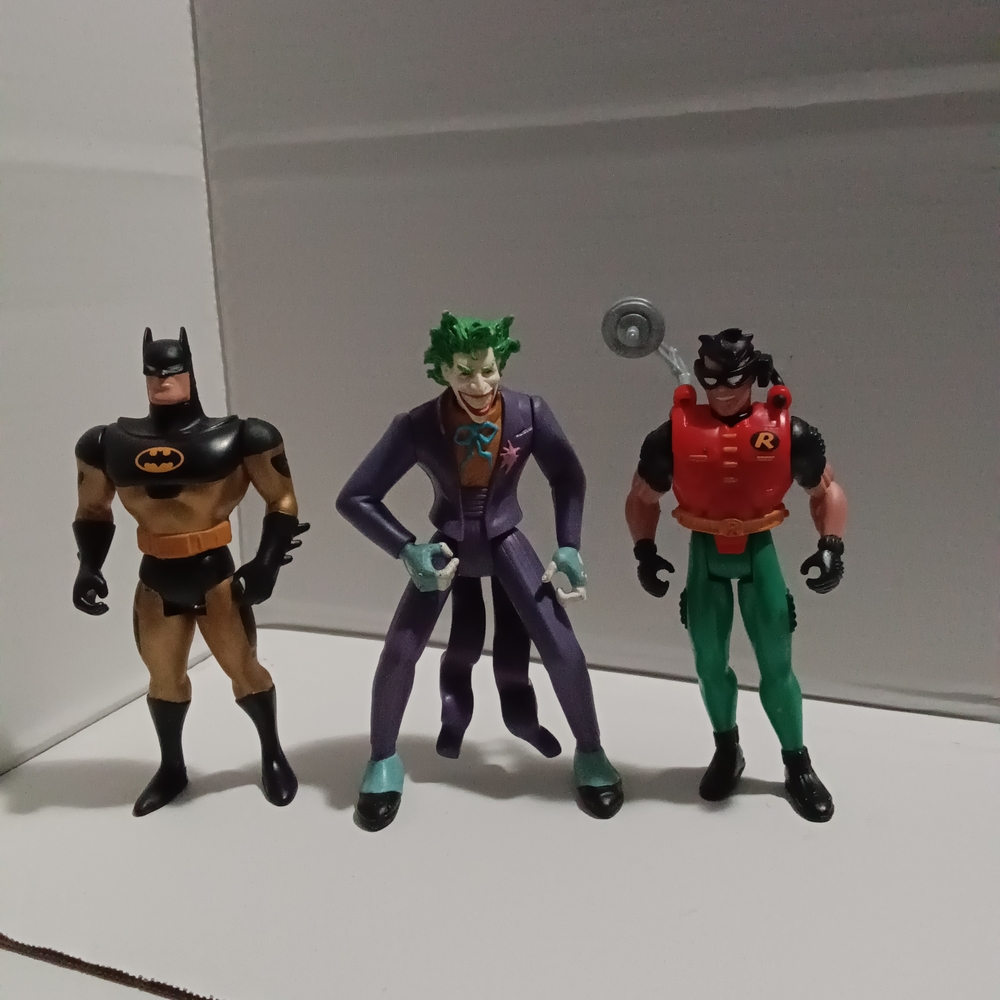 Vintage Batman Action Figure Lot Of 3 1990's Toys